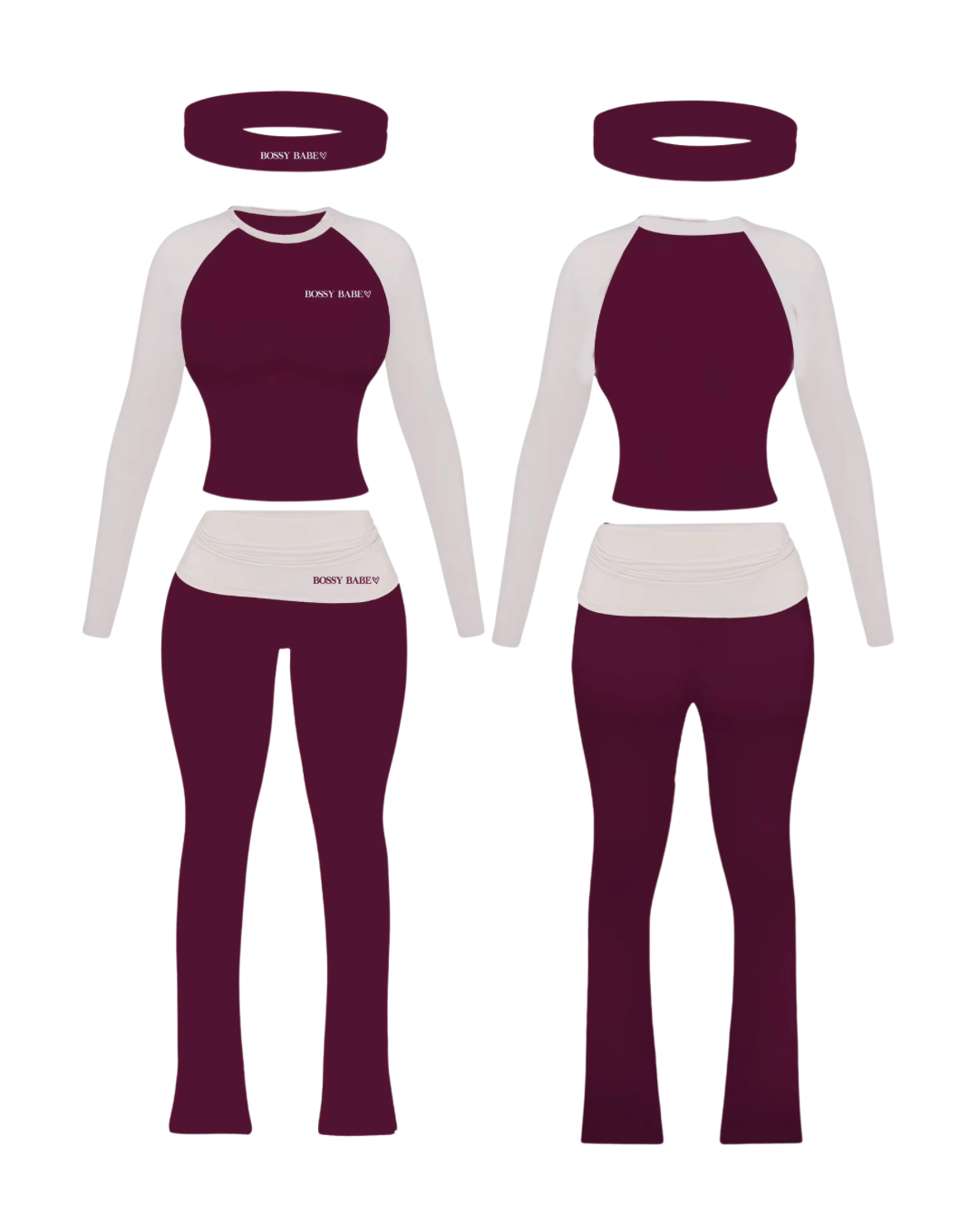 “ON THE GO” RAGLAN LONG SLEEVE SHIRT SET