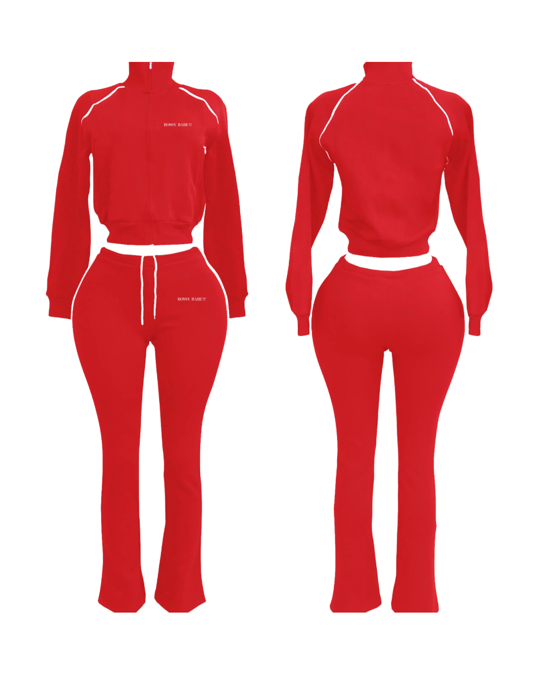 “PRETTY & PAID” FULL ZIP SWEAT SUIT