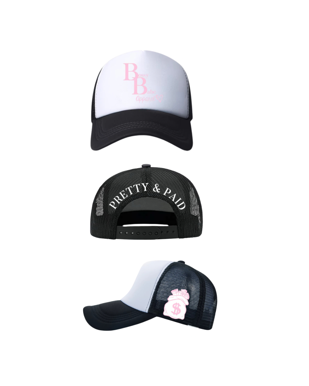 PINK LOGO TRUCKER HAT