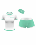 “BADDIE” SHORT SLEEVE SHORT SET W/ HEADBAND