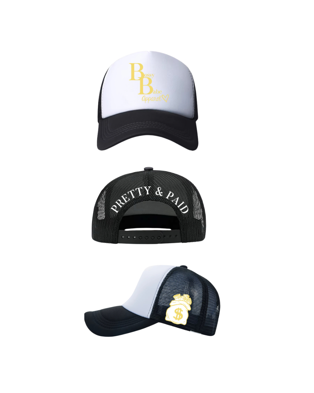 YELLOW LOGO TRUCKER HAT
