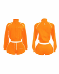 “PRETTY & PAID” FULL ZIP SWEAT SUIT SHORT SET