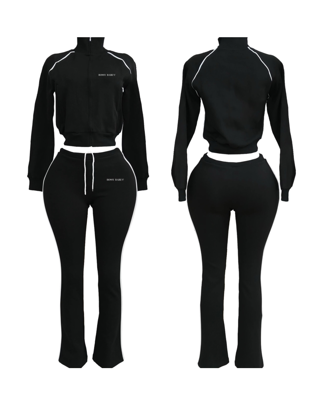 “PRETTY & PAID” FULL ZIP SWEAT SUIT